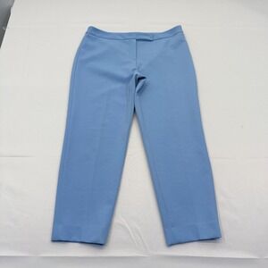 Milly Ankle Dress Pants Trousers Womens 10 Light Blue Crop Tapered Leg Career‎